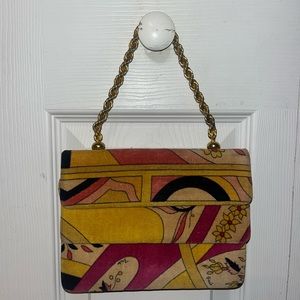 Emilio Pucci 1960s Vintage Velvet Bag